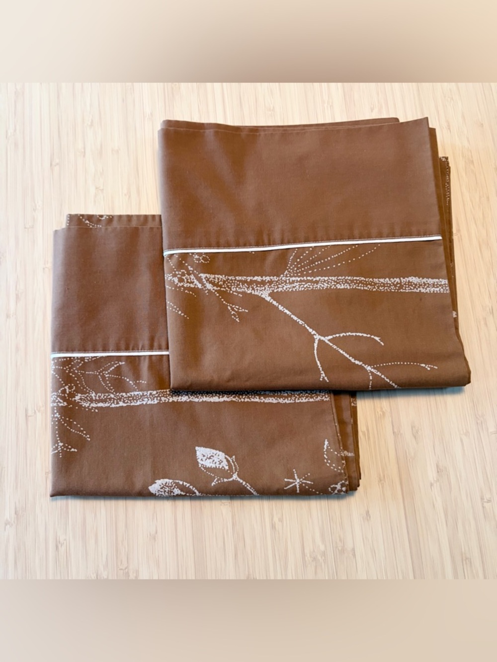 70s Botanical King Pillowcase set of 2